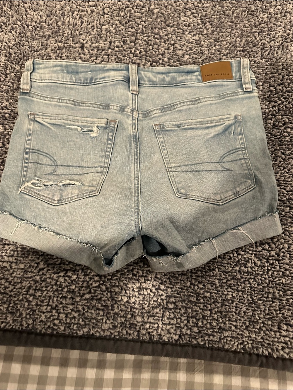 American Eagle Outfitters Light Wash Denim Cutoff Shorts